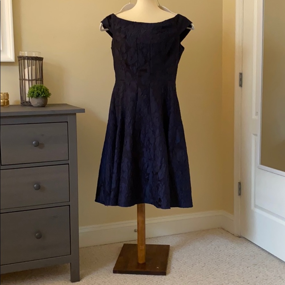 Off the Shoulder Elegant Blue Cocktail Dress